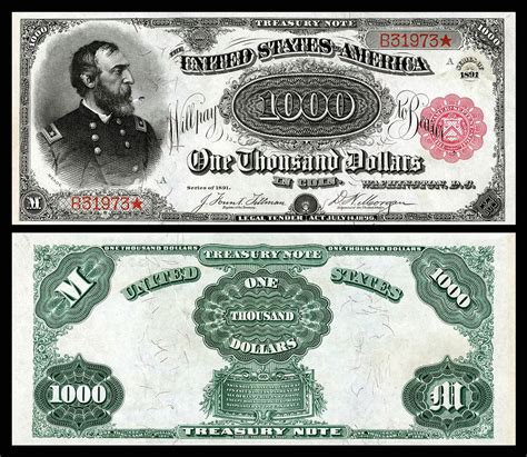 There are 1231 us new money for sale on etsy, and they cost 31,99 $ on average. Large denominations of United States currency - Wikipedia | Paper currency, Banknote collection ...