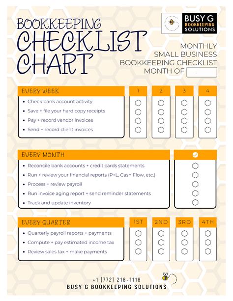 Lead Magnet Template Bookkeeping Checklist Chart