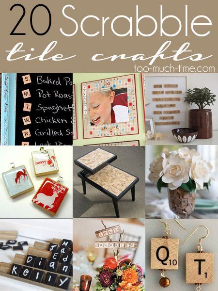 123 Best Scrabble Tile Crafts Images On Pinterest