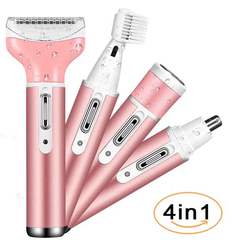 4 In 1 Women Electric Razor Cordless Hair Removal Ladies Shaver