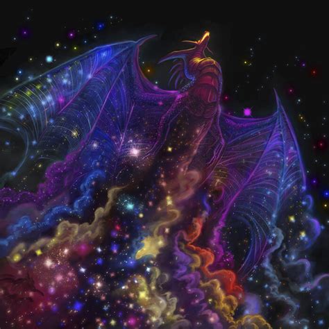 Galaxy Dragon Enchanting Wall Mural Photowall