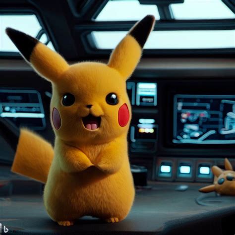 Pikachu Makes An Appearance On Star Trek Ai By Dolphinriders On