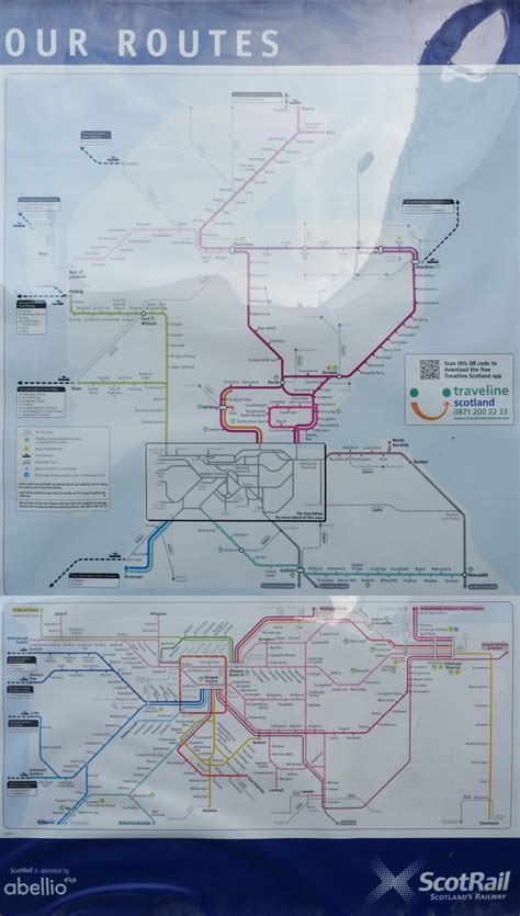 Scotland and Scotrail train / rail maps