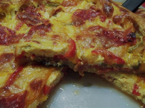 Quiche au chorizo et aux 3 poivrons