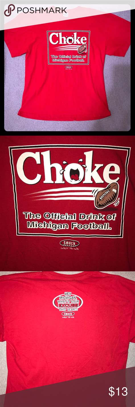 🏈 Ohio State Michigan Football Choke T Shirt Ohio State Michigan