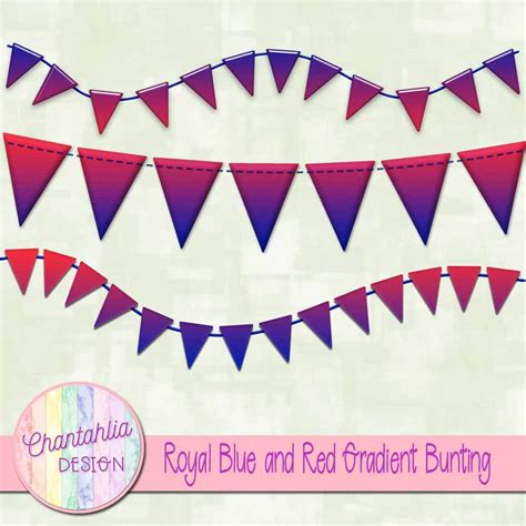 Free Free Royal Blue And Red Gradient Bunting Design Elements