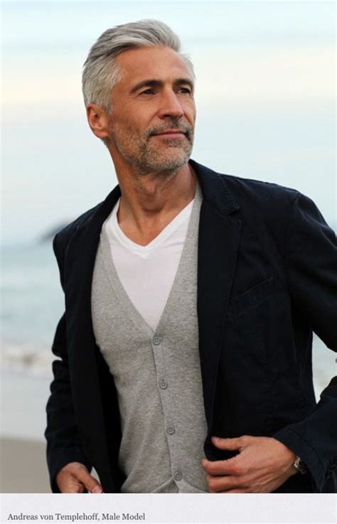 Handsome Gray Haired Male Model Nyc Hair Salons Jeffreysteinsalons