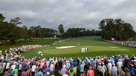 Masters champion Sergio Garcia putts on the No. 2 green during the