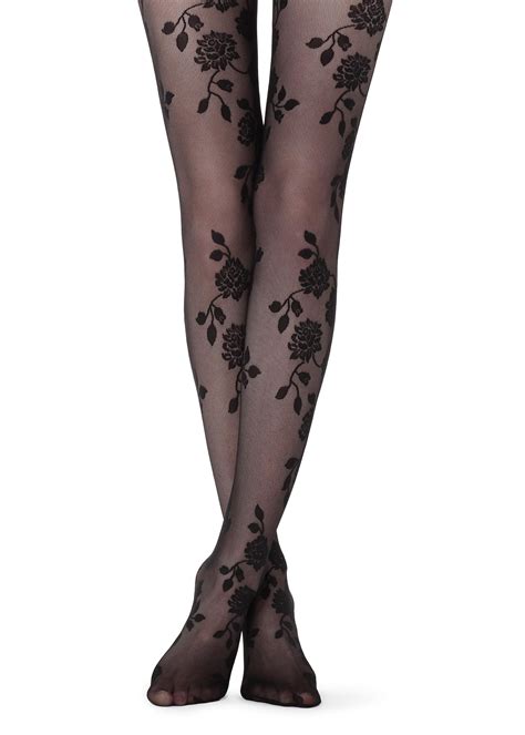 Floral Patterned Mesh Tights Calzedonia Floral Tights Womens
