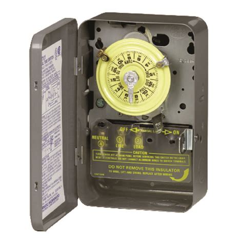 Intermatic Indoor 24 Hour Dial Timer 40 Amps 120 Volts Gray Stine