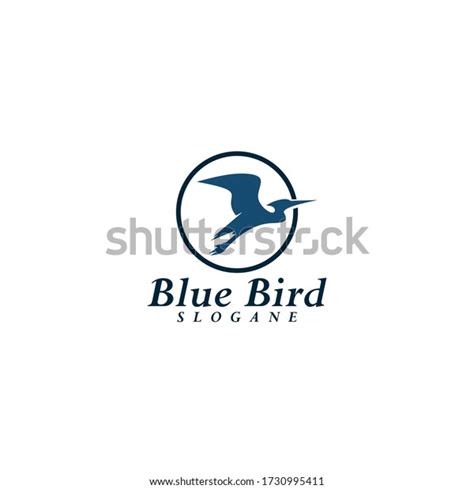 Blue Bird Logo Design Vector Stock Vector Royalty Free 1730995411
