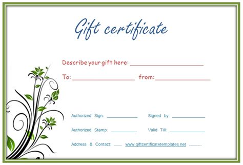 Here is a new design for your gift certificates in ms word format. Green-bale-gift-certificate-template-pdf