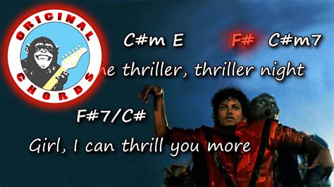 Michael Jackson Thriller Chords And Lyrics Acordes Chordify