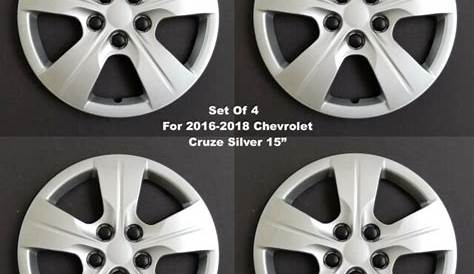 New Wheel Covers Hubcaps Fits 2016-2018 Chevrolet Cruze L/LS 15" Silver