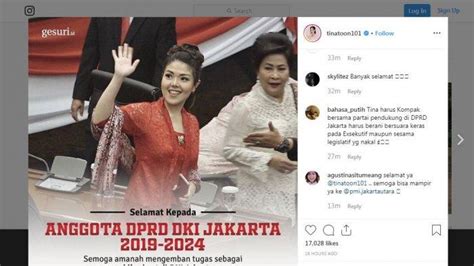Resmi Jadi Anggota DPRD Jakarta Tina Toon Pamer Ruang Kerja Barunya Di