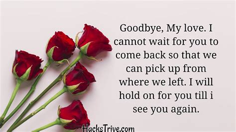 Goodbye Love Messages For Her