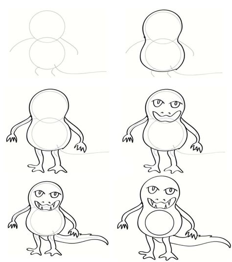 Learn How To Draw 50 Monsters The Easy Way 4 In 2021 Draw Monsters