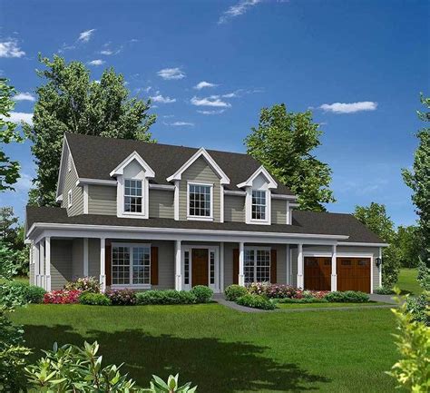 Plan 57304ha Country Home With Wrap Around Porch Colonial House