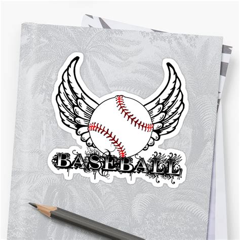 Baseball With Wings Stickers By Shakeoutfitters Redbubble