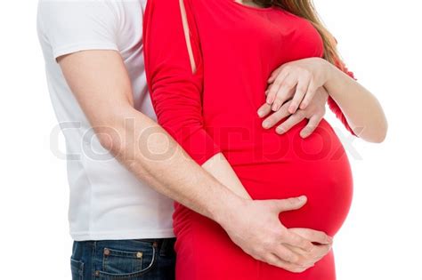 Pregnant Woman With The Husband On A Stock Image Colourbox