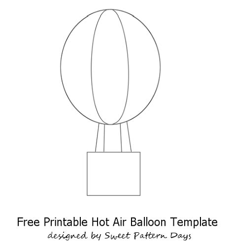 Cut out the shape and use it for coloring, crafts, stencils, and more. Hot Air Balloon Craft Template | LA in my classroom ...