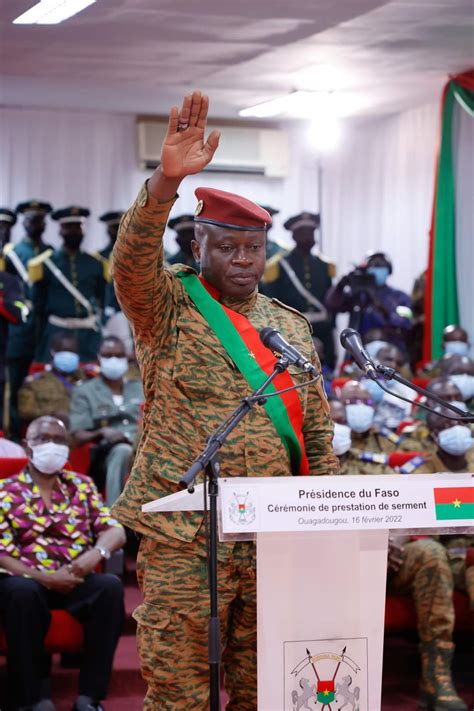 Burkina Faso Prestation De Serment Du Président Du Faso Le
