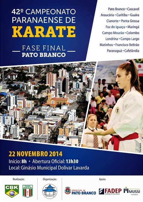Associação Goju Kan De Karatê Campeonato Paranaense De Karatê Fase Final Pato Branco Paraná