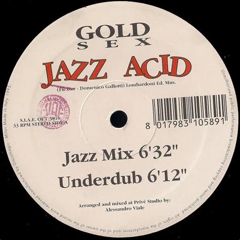 Gold Sex Jazz Acid 1995 Vinyl Discogs