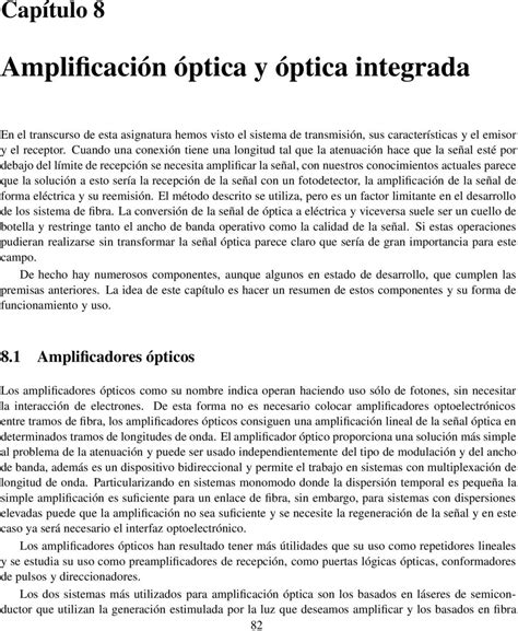 Amplificación óptica Y óptica Integrada Pdf Free Download