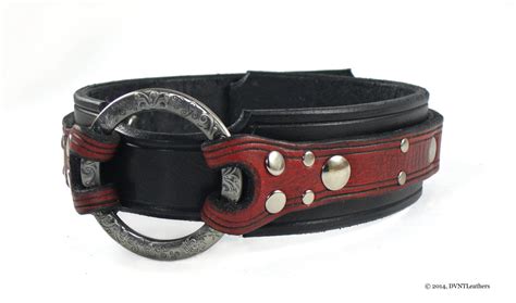 Leather Bdsm Collar Leather Slave Collar Bondage Collar For