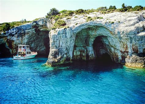 Blue Caves In Zakynthos Greece