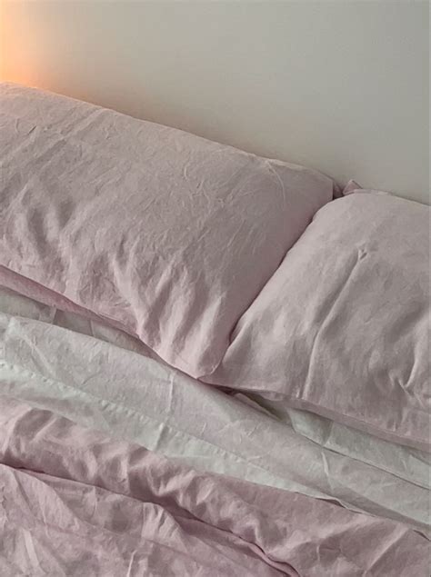 Cozy Pastel Pink Bedding 🤍 Pink Bedroom Decor Pink Bed Sheets Pale