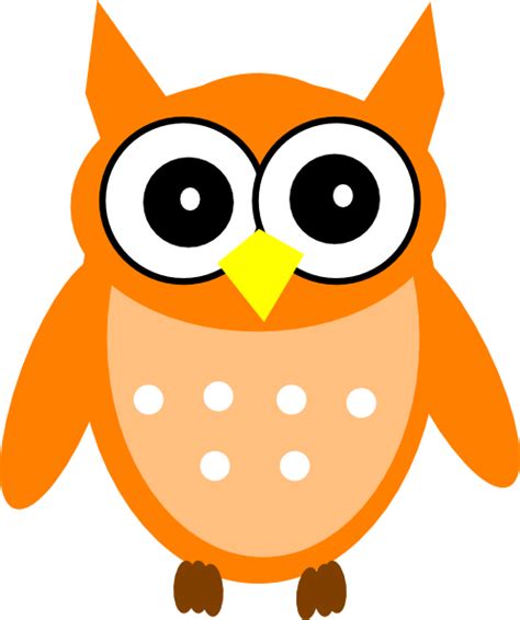 Orange Owl 2 Clip Art At Vector Clip Art Online Royalty