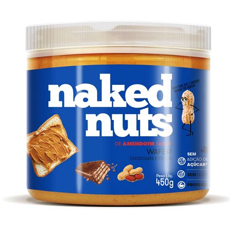 Pasta De Amendoim Sabor Wafer Choc E Coco G Naked Nuts