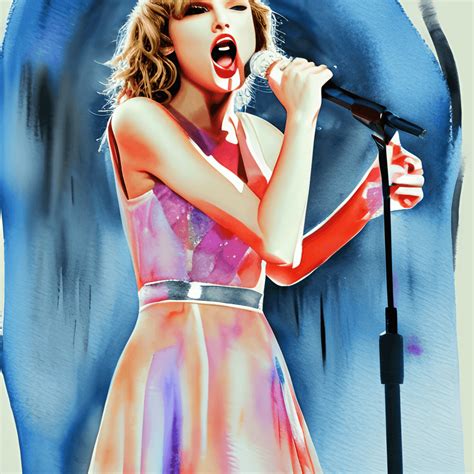 Taylor Swift Singing In The Rain Graphic · Creative Fabrica