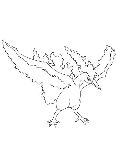 Yellow other forms may have other colors. Moltres No.146 : Pokemon Generation I - All Pokemon ...
