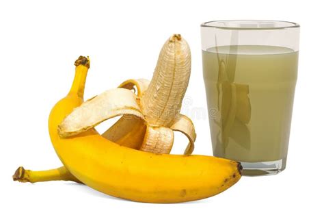 Banana Juice With Bananas Stock Photo Image Of Refreshing 22935324