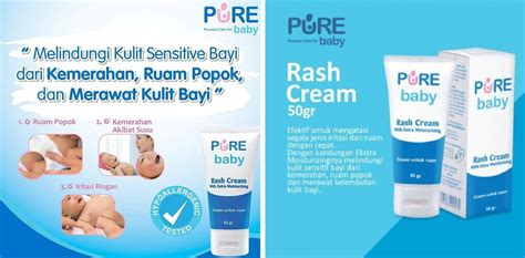 Jual Pure Baby Rash Cream Krim Anti Ruam Bayi 50 G Terbaru Juli 2021