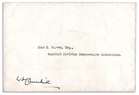 What to write on the envelope of resignation letter. Lot Detail - Winston Churchill Signed 10 Downing Street ...