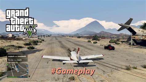 Grand Theft Auto V Airplane And Police Chase Youtube