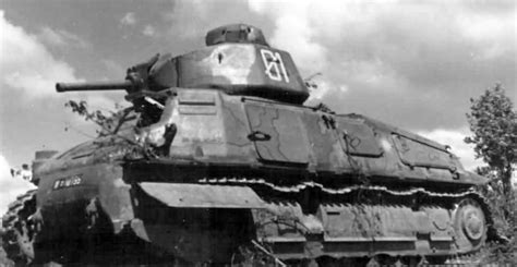 Somua S35 Tank Number 01 World War Photos