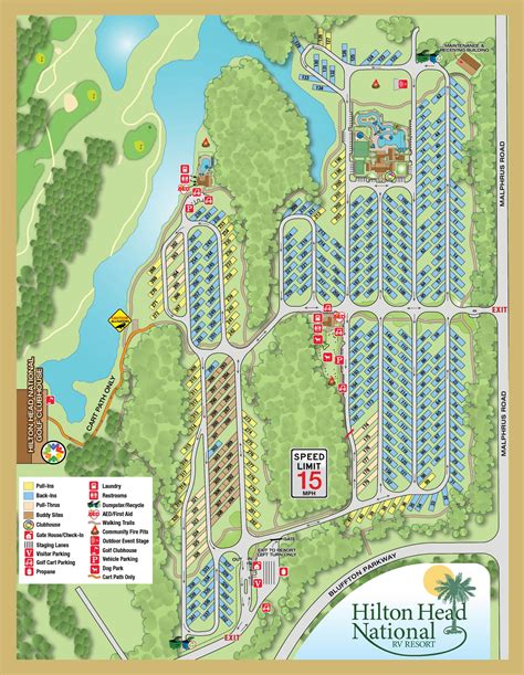 Hilton Head National Rv Resort Resort Map