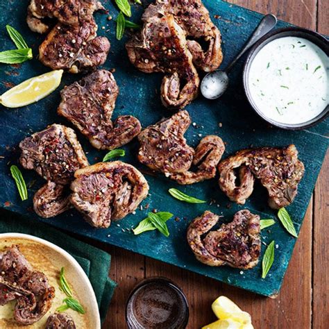 Lemon And Garlic Lamb Chops With Minty Feta Dip Di Censo Butchers