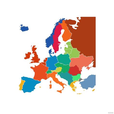 Europe Map Vector Design In Illustrator Svg  Eps Png Download