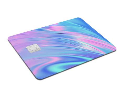 Holographic Swirl Credit Card And Debit Card Skin Flex Design Store