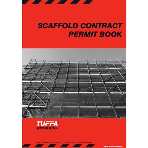 Scaffold Contract Permit Books Tuffa Products