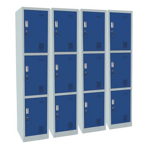 buy racking solutions4 x 3 door metal storage lockers blue and grey steel lockable unit staff