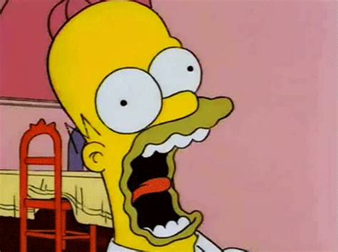 Homer Simpson Screaming Crier Image  Animé