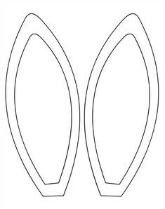 Are you searching for bunny ear png images or vector? rabbit-ear-template | Party Themes | Malvorlagen ostern ...