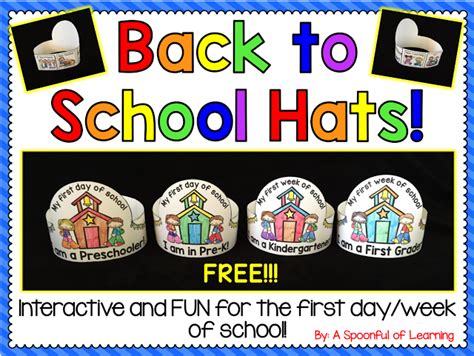 Back To School Hats For The First Day Of School